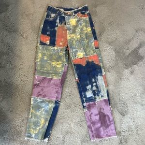 SHEIN multi-tye dye pants